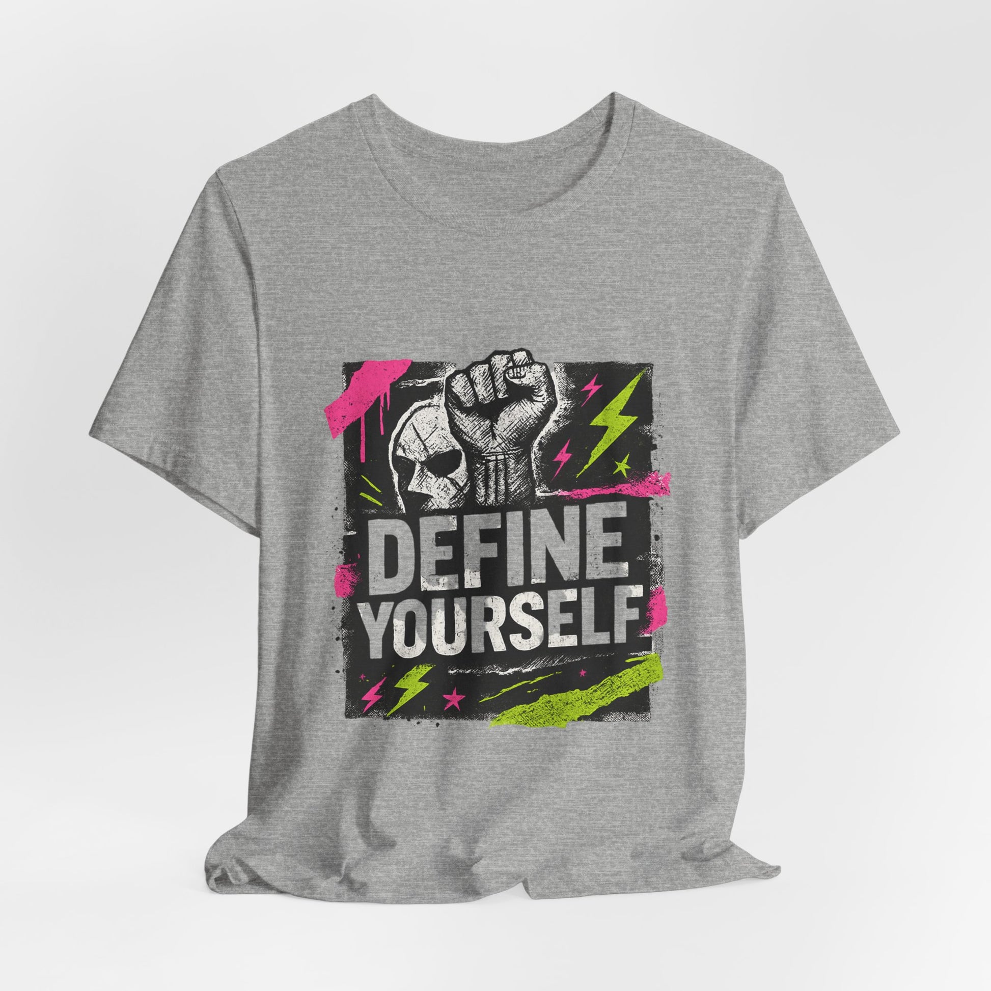 Define Yourself Graphic Tee — Empowerment Fist Shirt-T-Shirt-Haxberry-Printify