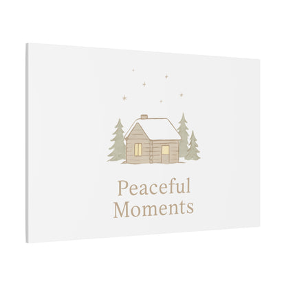 Peaceful Moments Cabin Canvas-Canvas-Haxberry-Printify