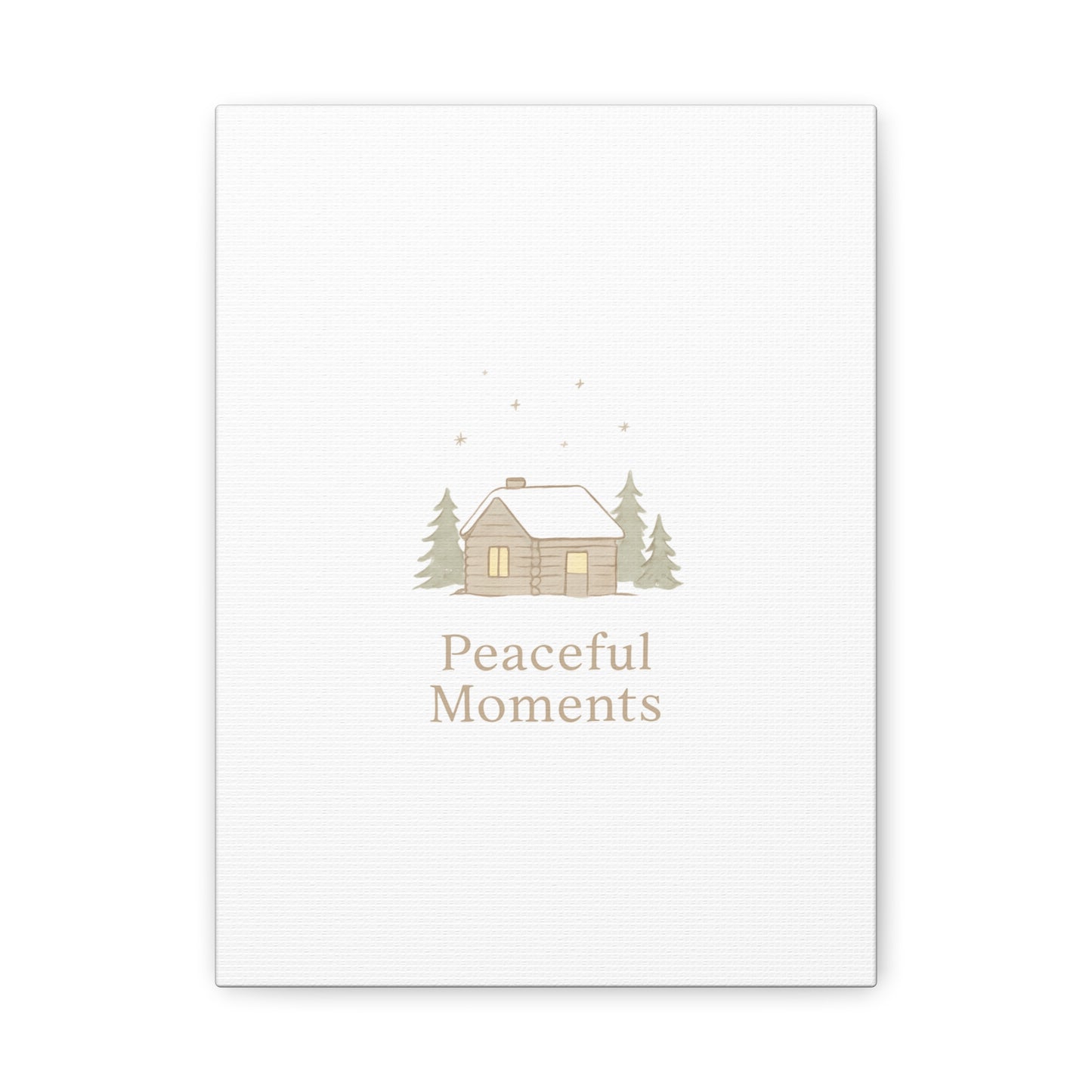 Peaceful Moments Cabin Canvas-Canvas-Haxberry-Printify
