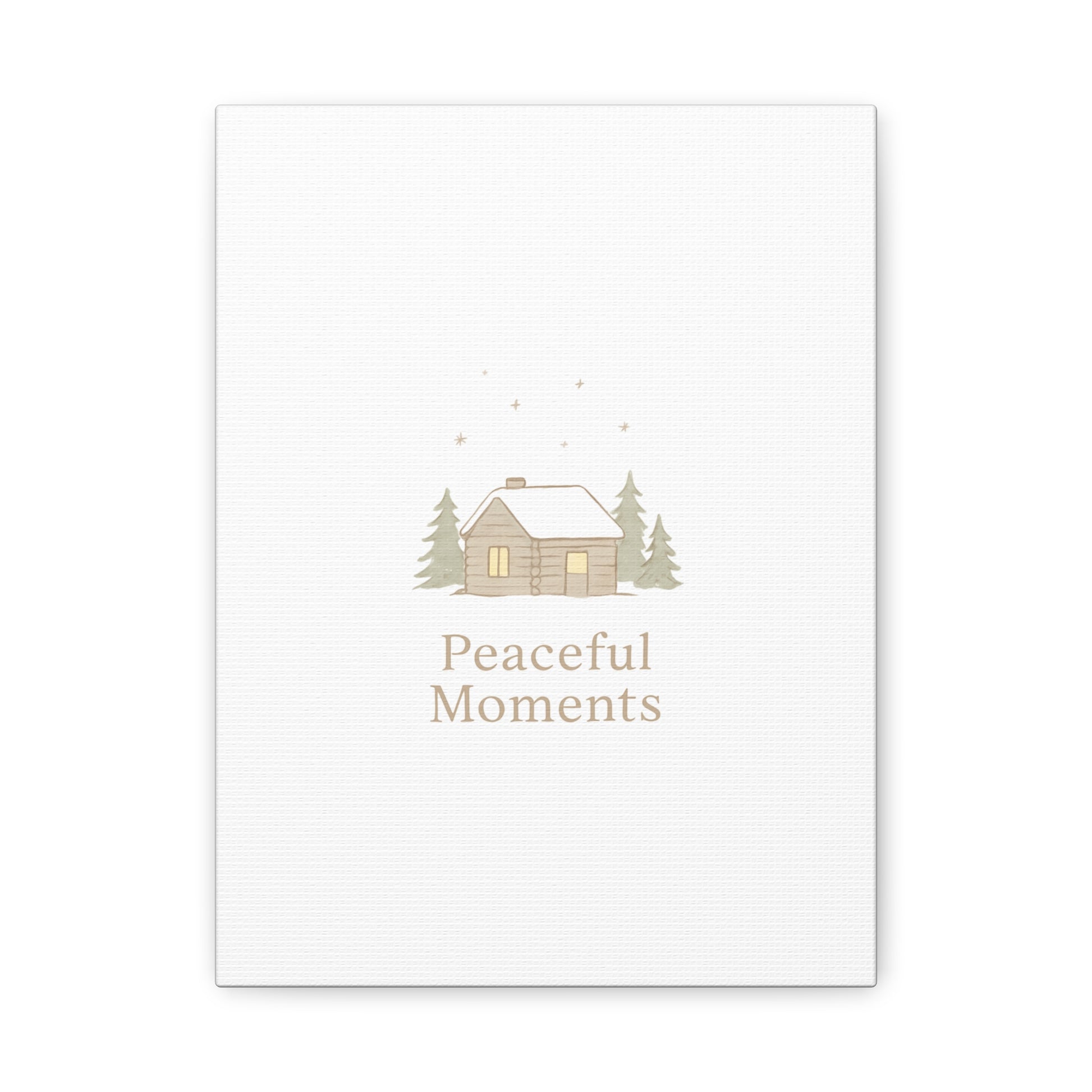 Peaceful Moments Cabin Canvas-Canvas-Haxberry-Printify