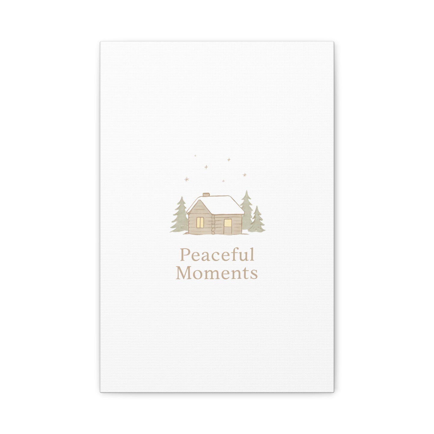 Peaceful Moments Cabin Canvas-Canvas-Haxberry-Printify