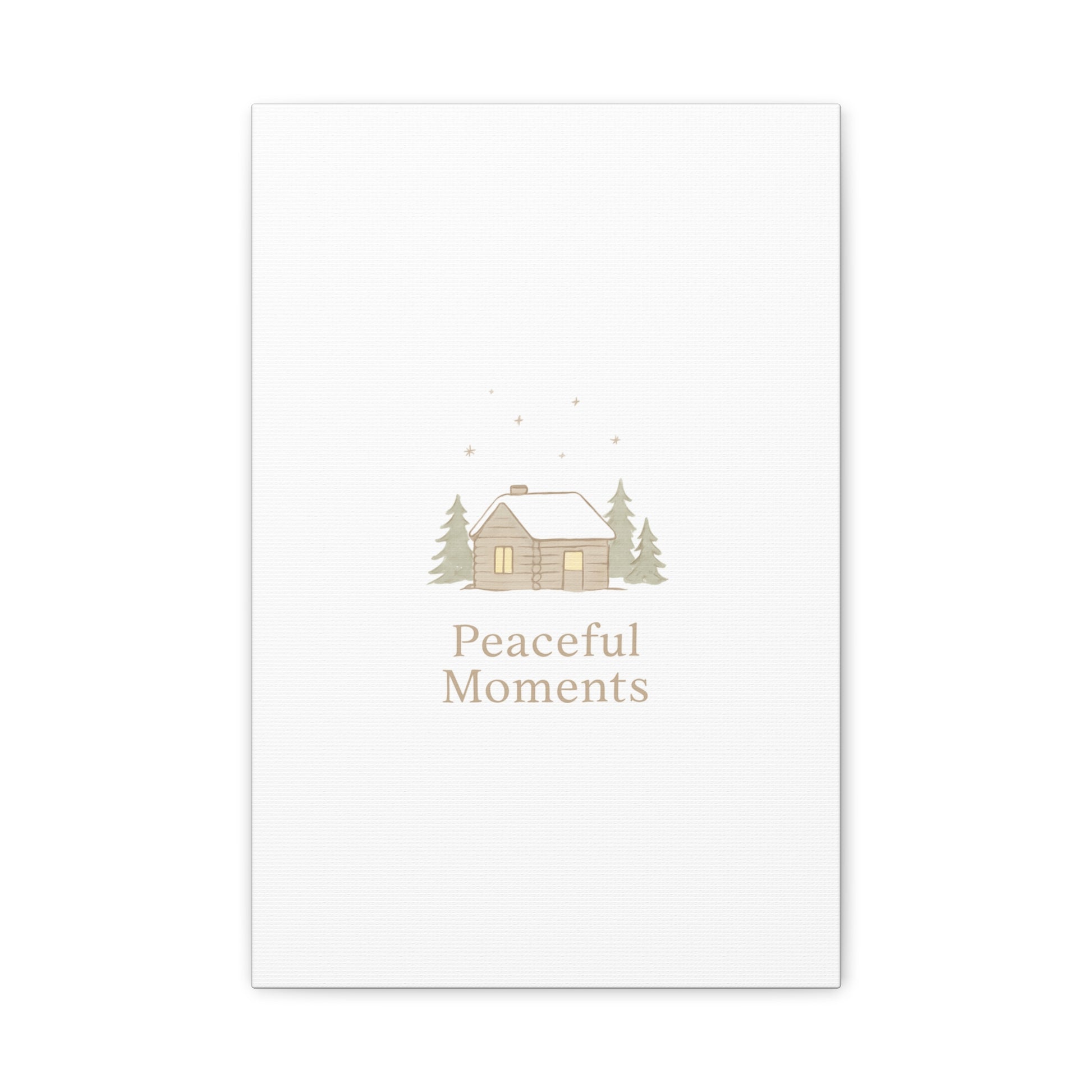 Peaceful Moments Cabin Canvas-Canvas-Haxberry-Printify