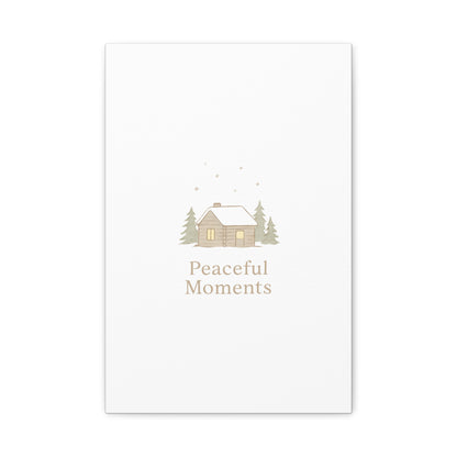 Peaceful Moments Cabin Canvas-Canvas-Haxberry-Printify