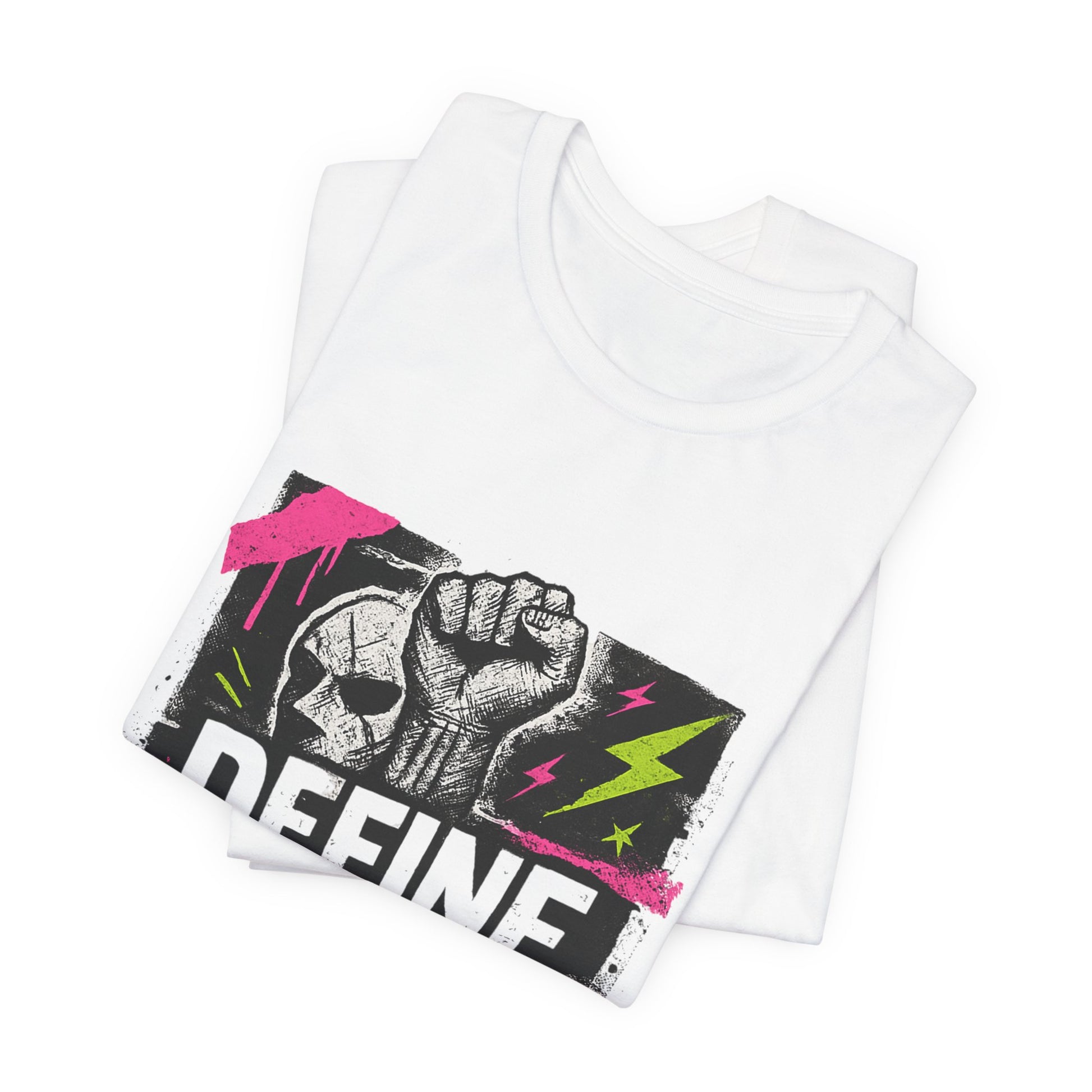 Define Yourself Graphic Tee — Empowerment Fist Shirt-T-Shirt-Haxberry-Printify