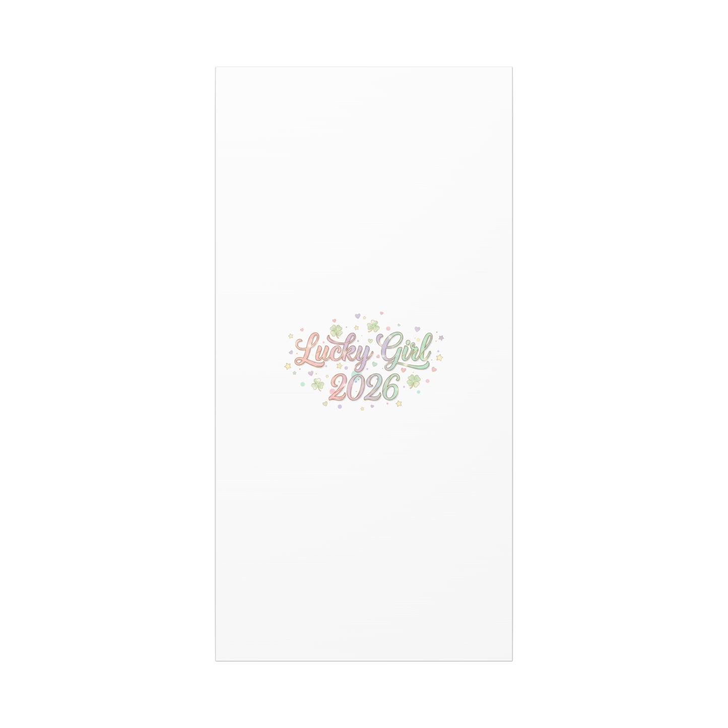 Lucky Girl 2026 Canvas | Manifest Luck, Lucky Charms Wall Art-Canvas-Haxberry-Printify