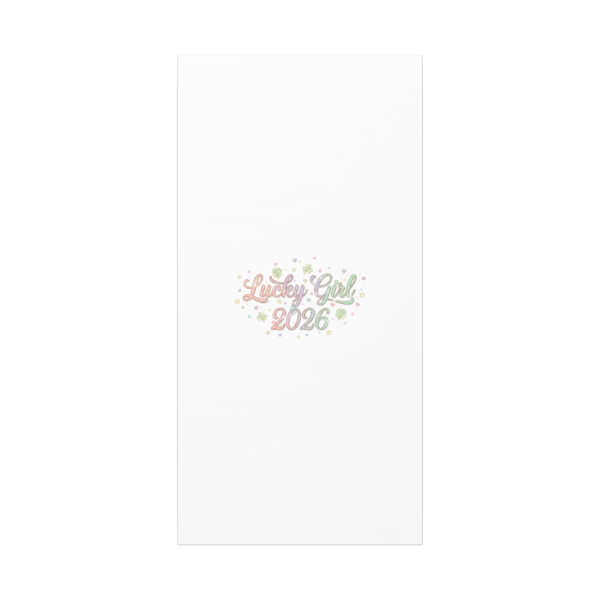 Lucky Girl 2026 Canvas | Manifest Luck, Lucky Charms Wall Art-Canvas-Haxberry-Printify