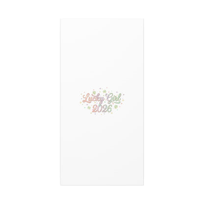 Lucky Girl 2026 Canvas | Manifest Luck, Lucky Charms Wall Art-Canvas-Haxberry-Printify