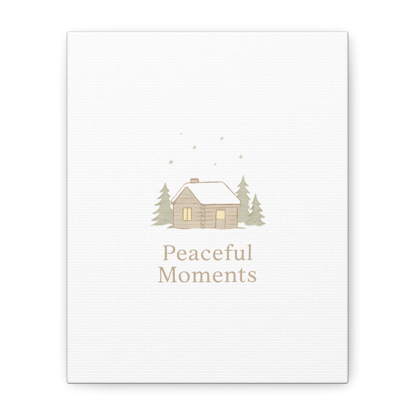 Peaceful Moments Cabin Canvas-Canvas-Haxberry-Printify