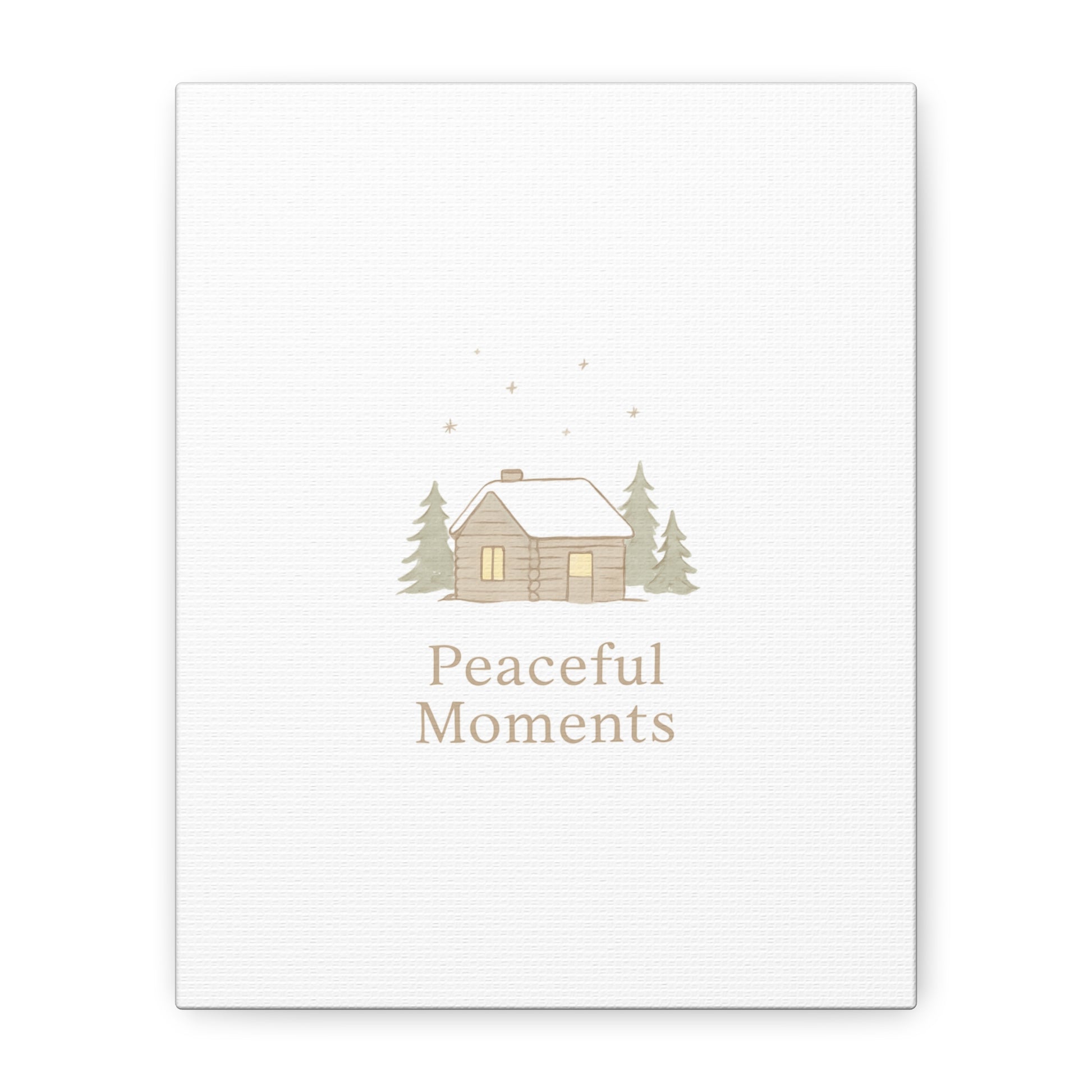 Peaceful Moments Cabin Canvas-Canvas-Haxberry-Printify