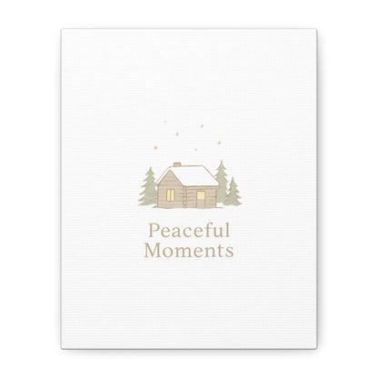 Peaceful Moments Cabin Canvas-Canvas-Haxberry-Printify