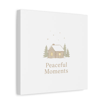 Peaceful Moments Cabin Canvas-Canvas-Haxberry-Printify