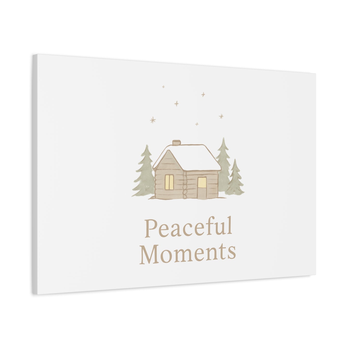 Peaceful Moments Cabin Canvas-Canvas-Haxberry-Printify