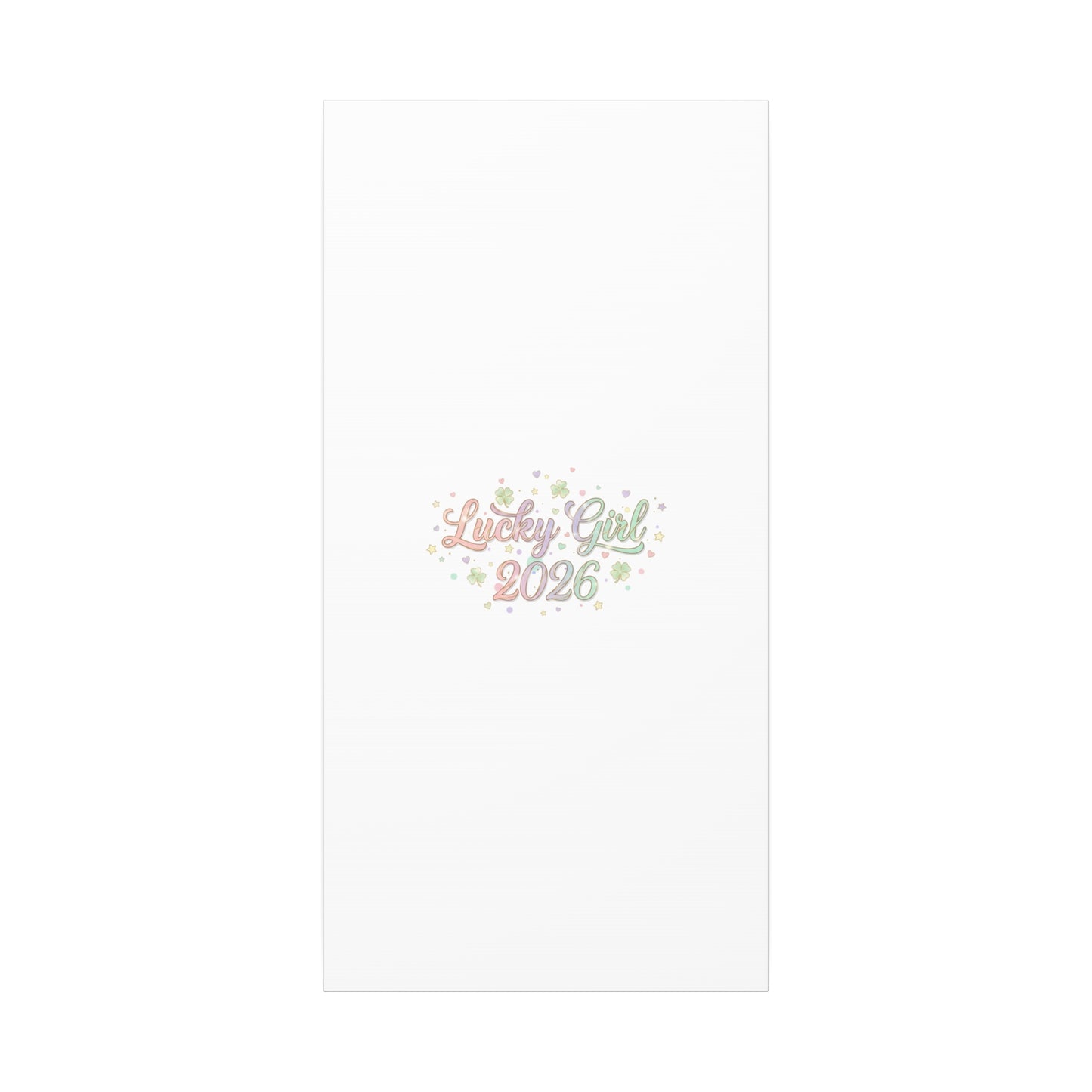 Lucky Girl 2026 Canvas | Manifest Luck, Lucky Charms Wall Art-Canvas-Haxberry-Printify