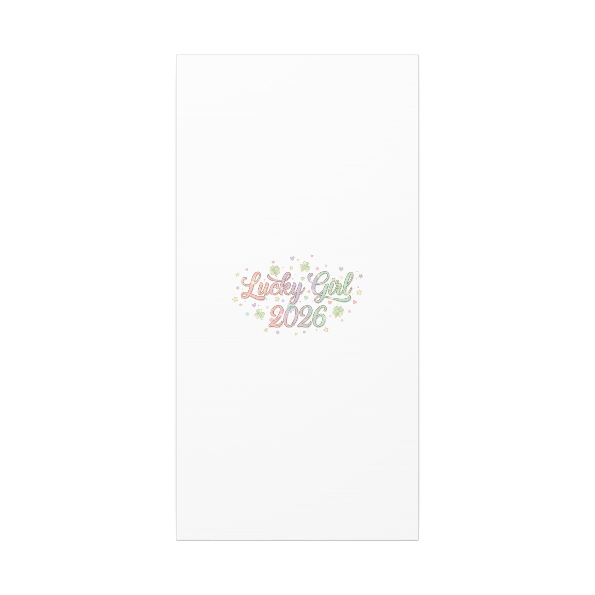 Lucky Girl 2026 Canvas | Manifest Luck, Lucky Charms Wall Art-Canvas-Haxberry-Printify