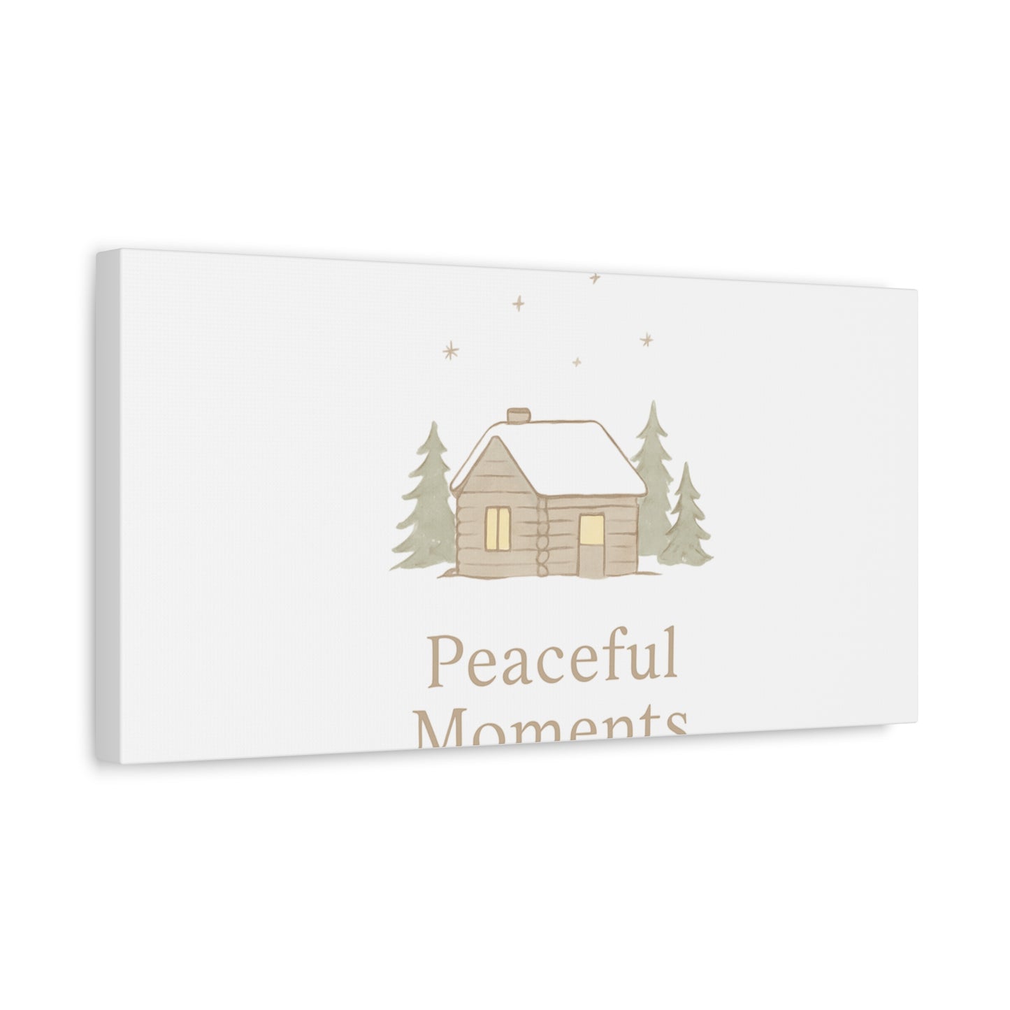 Peaceful Moments Cabin Canvas-Canvas-Haxberry-Printify