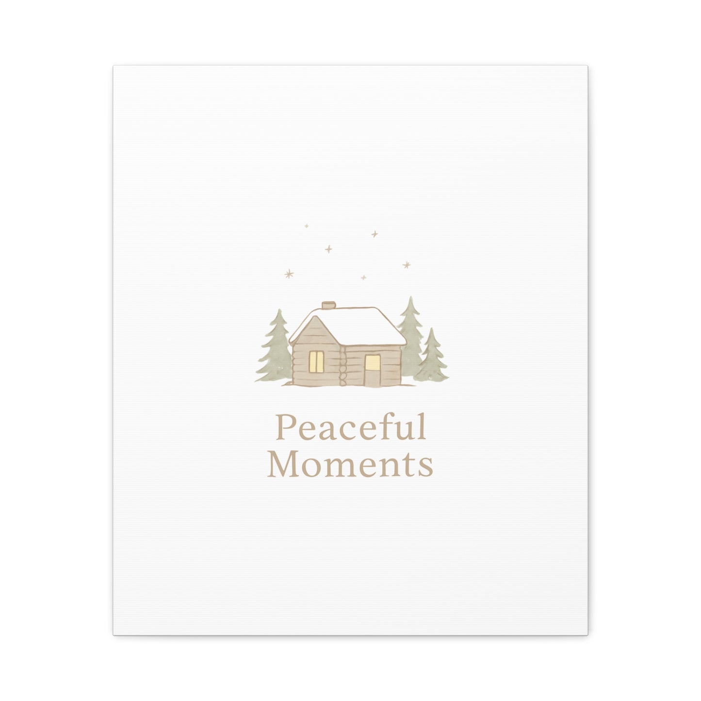 Peaceful Moments Cabin Canvas-Canvas-Haxberry-Printify
