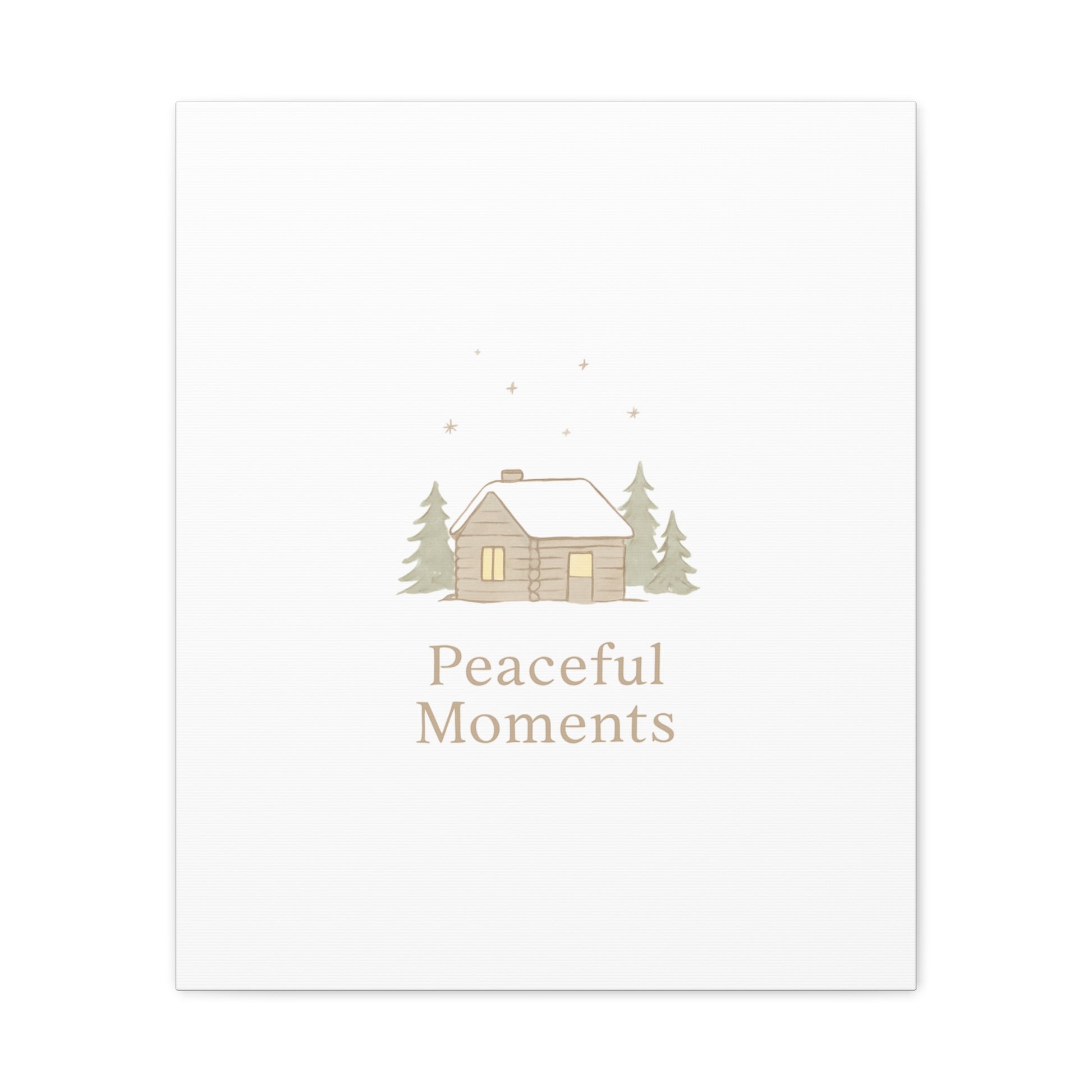 Peaceful Moments Cabin Canvas-Canvas-Haxberry-Printify
