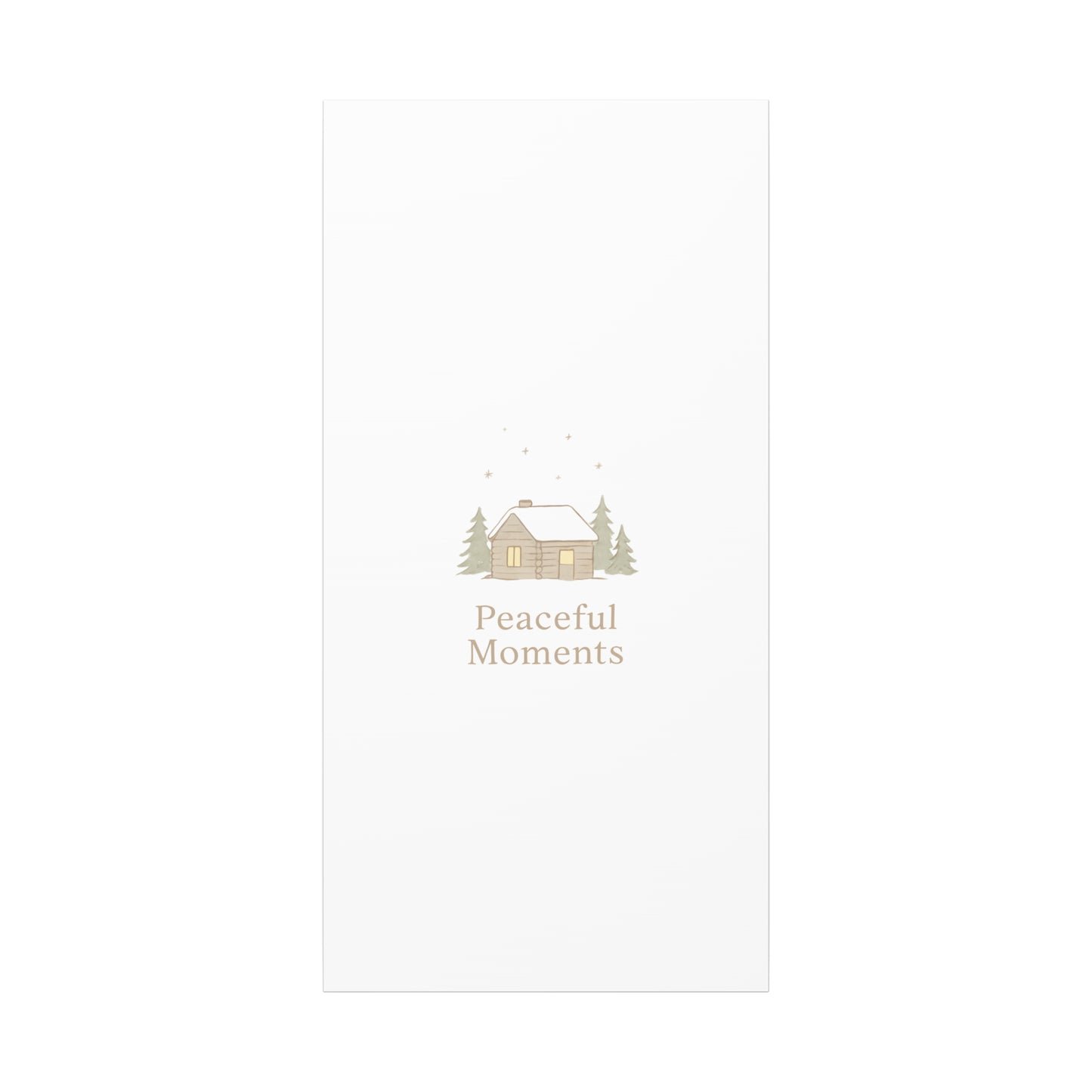 Peaceful Moments Cabin Canvas-Canvas-Haxberry-Printify