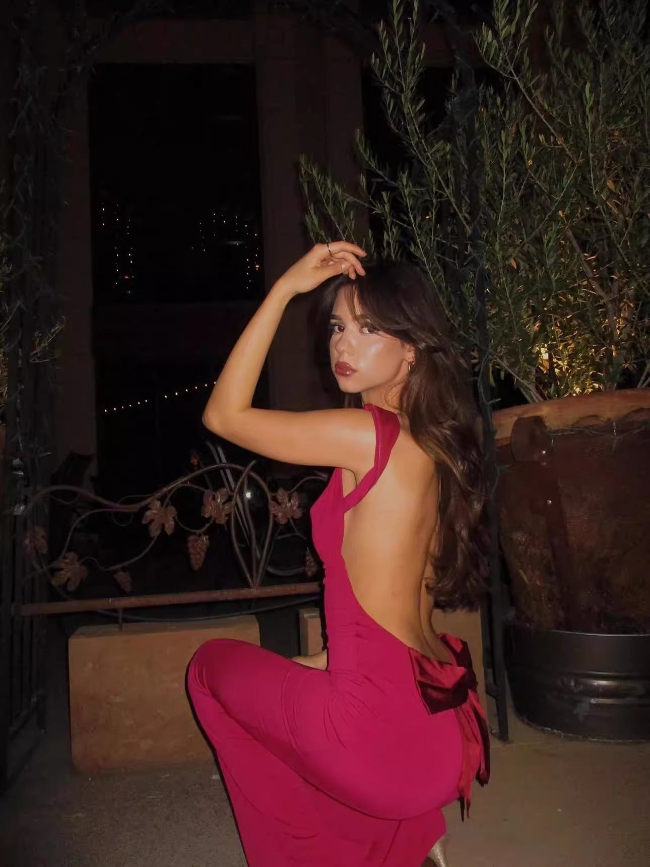 Sexy Backless Bow Dress for Women-Drees-Haxberry-Haxberry