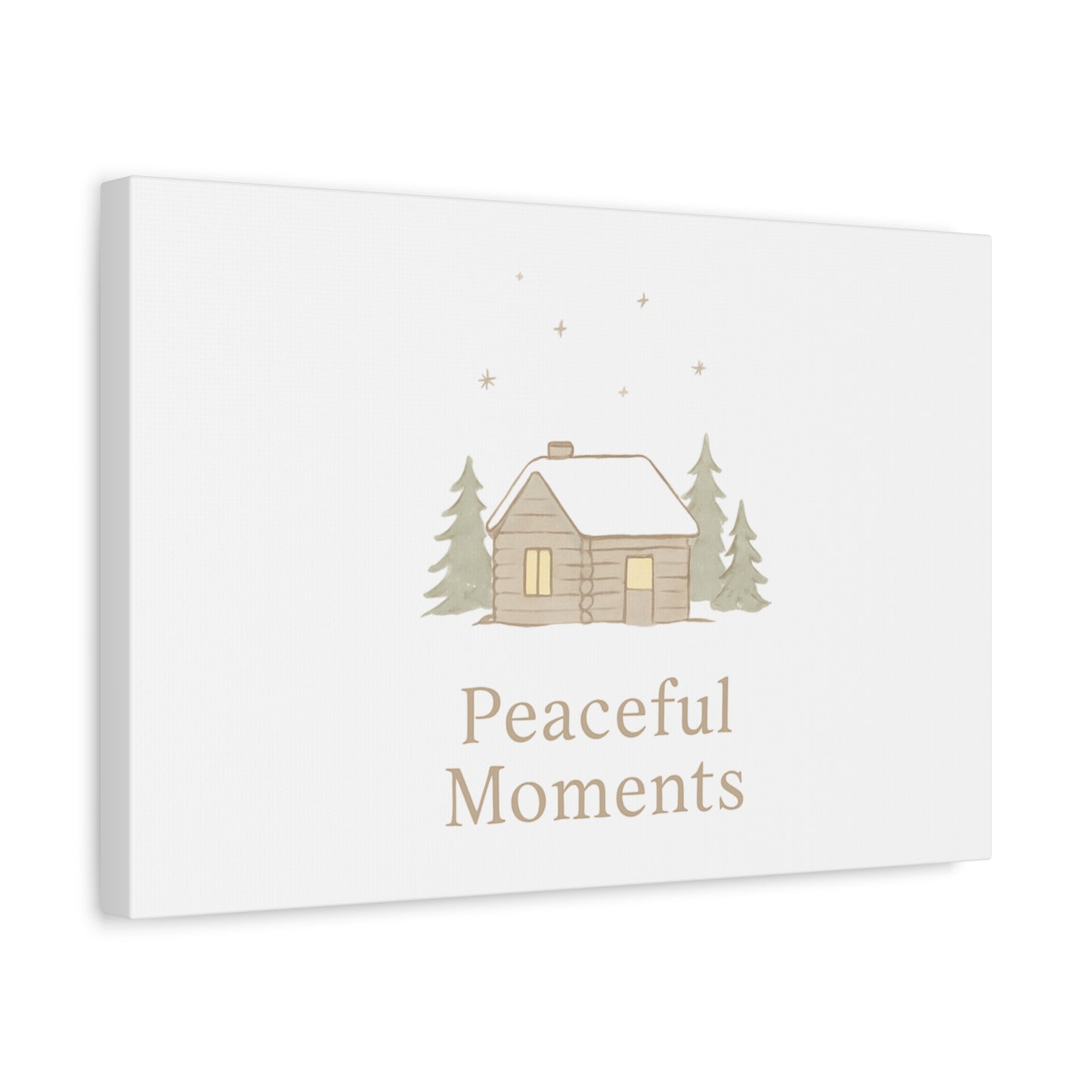 Peaceful Moments Cabin Canvas-Canvas-Haxberry-Printify