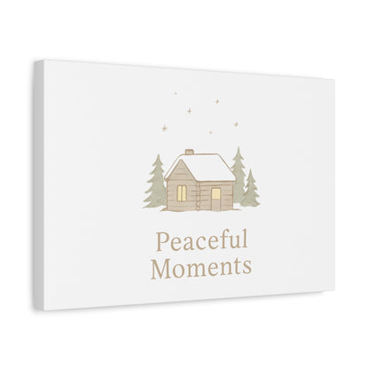 Peaceful Moments Cabin Canvas-Canvas-Haxberry-Printify
