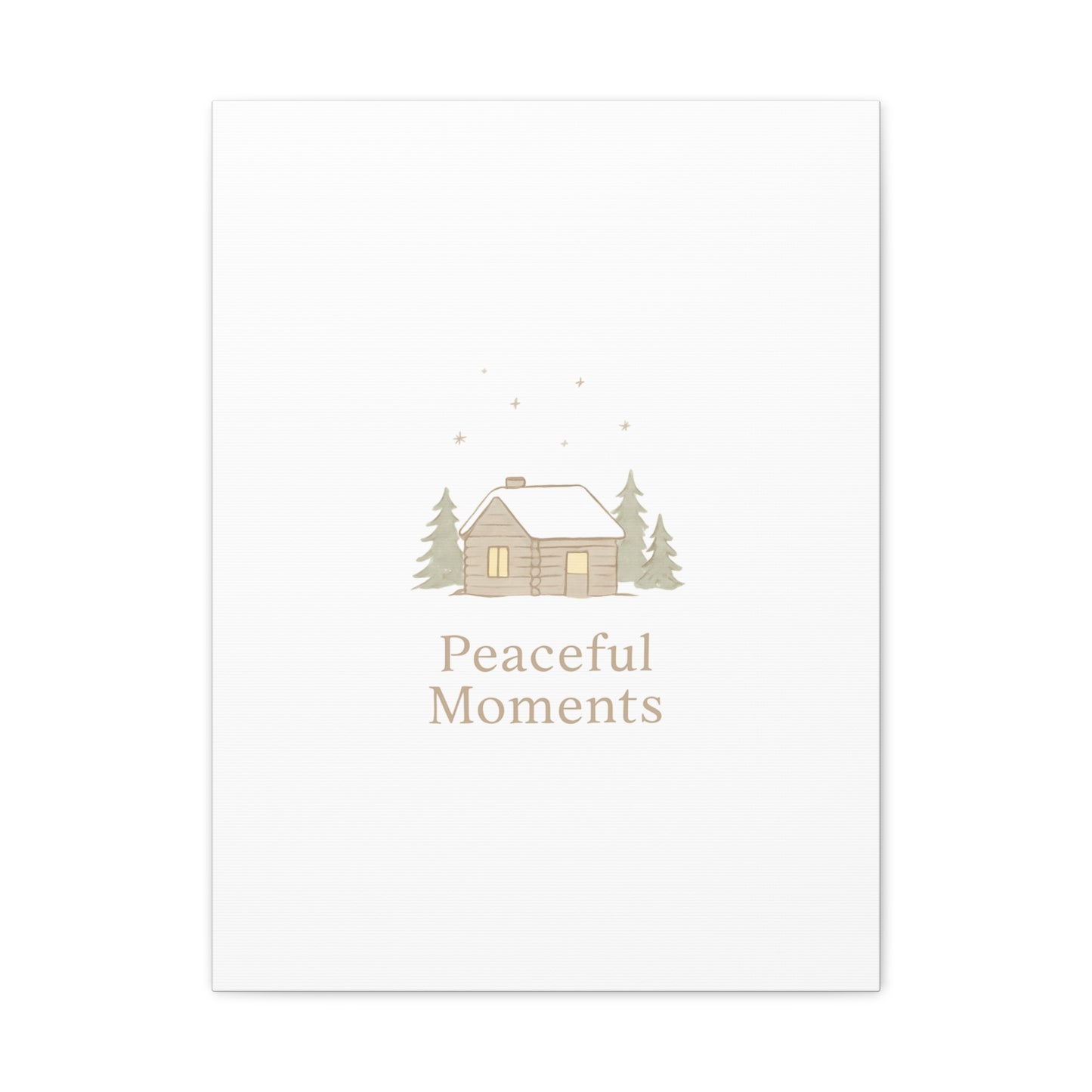 Peaceful Moments Cabin Canvas-Canvas-Haxberry-Printify