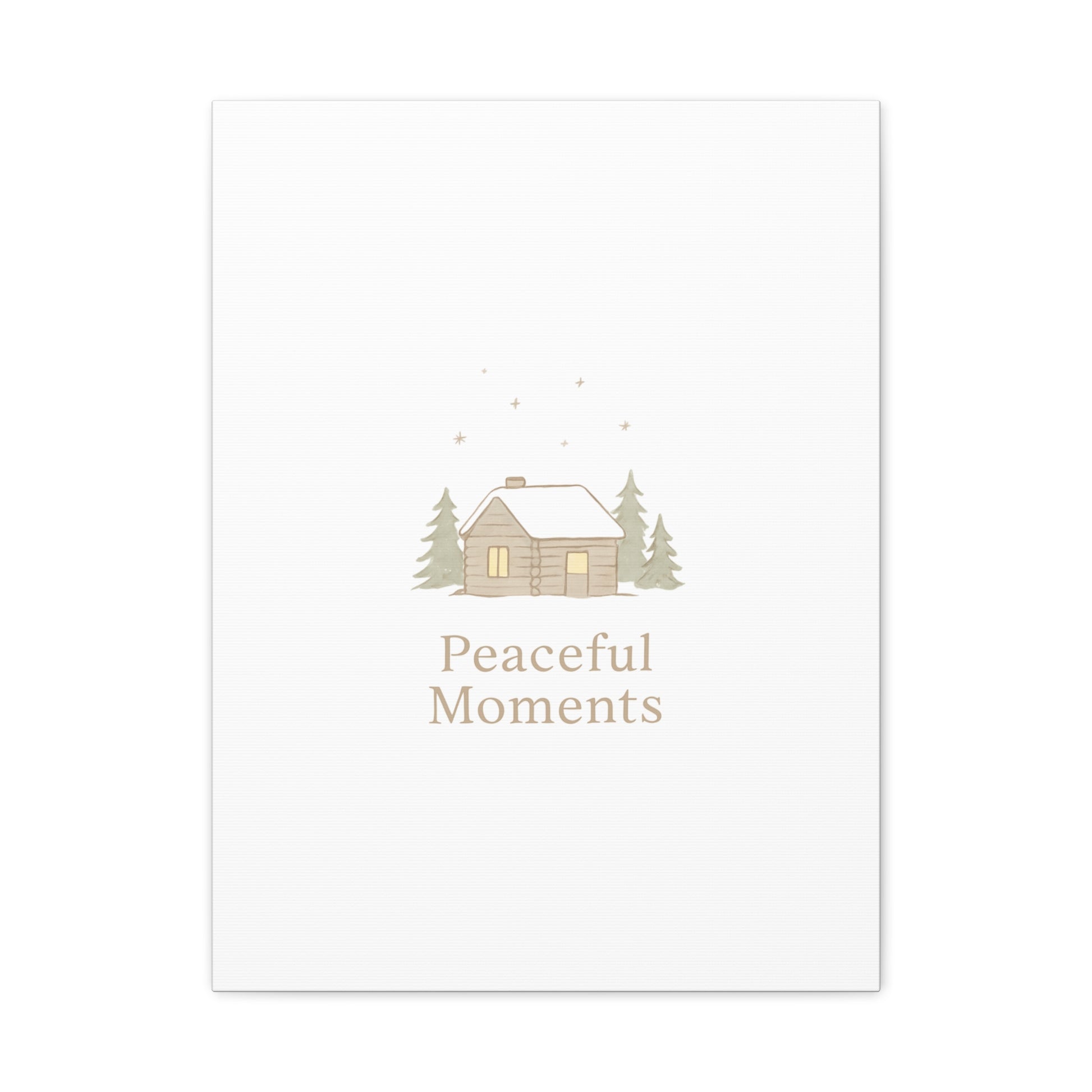 Peaceful Moments Cabin Canvas-Canvas-Haxberry-Printify