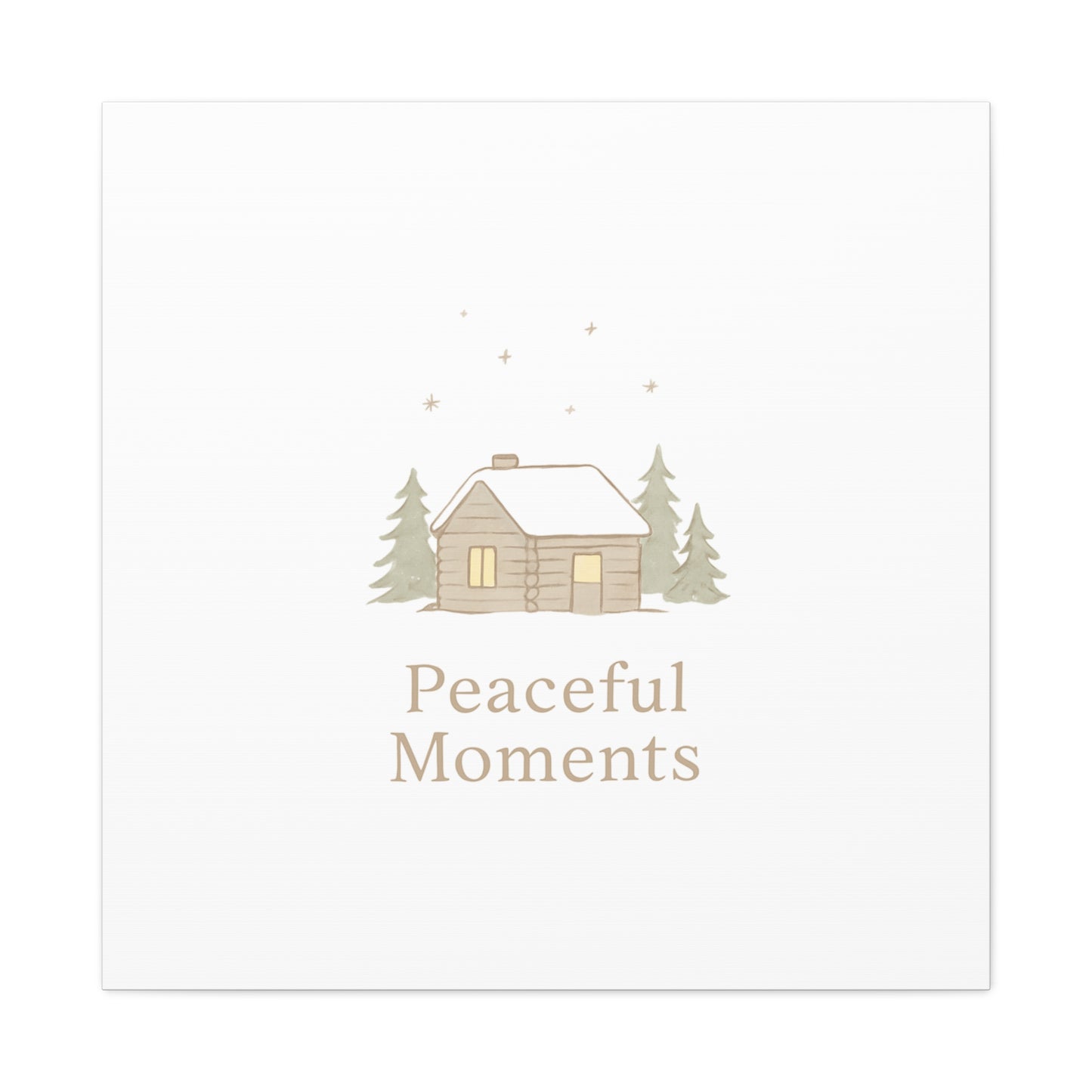 Peaceful Moments Cabin Canvas-Canvas-Haxberry-Printify