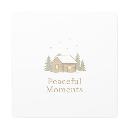Peaceful Moments Cabin Canvas-Canvas-Haxberry-Printify