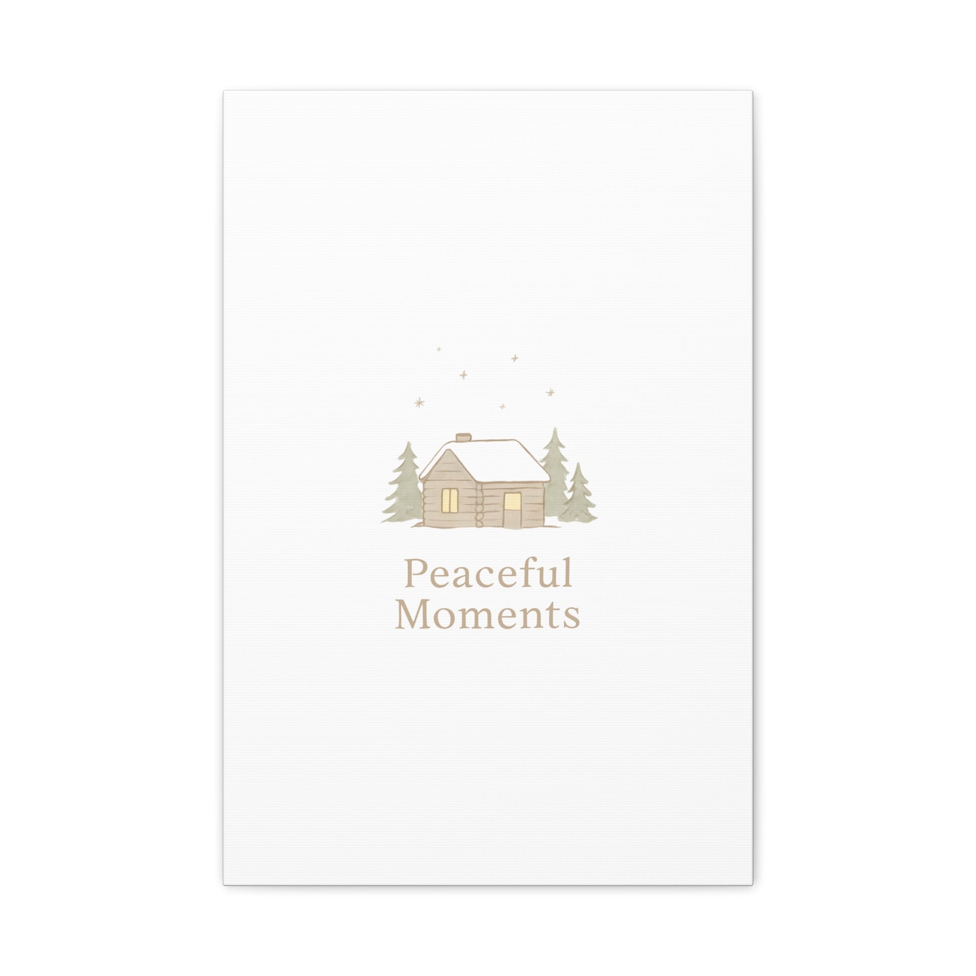 Peaceful Moments Cabin Canvas-Canvas-Haxberry-Printify