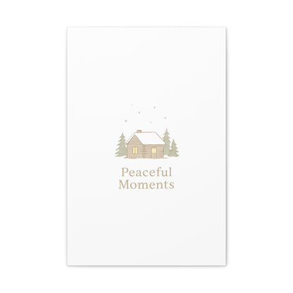 Peaceful Moments Cabin Canvas-Canvas-Haxberry-Printify