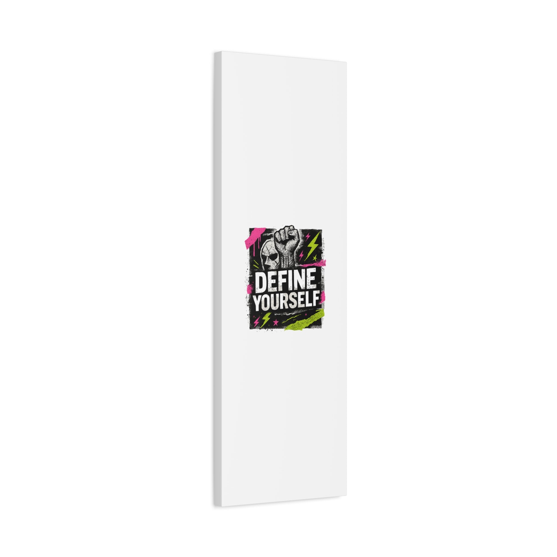 Define Yourself Canvas Wall Art — Bold Motivational Matte Print-Canvas-Haxberry-Printify