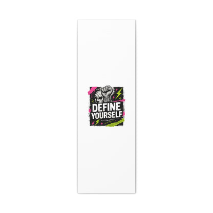 Define Yourself Canvas Wall Art — Bold Motivational Matte Print-Canvas-Haxberry-Printify