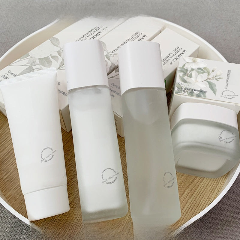 Camellia Yeast Skincare Set (Toner, Emulsion, Cream, Cleanser)-Others-Haxberry-Haxberry