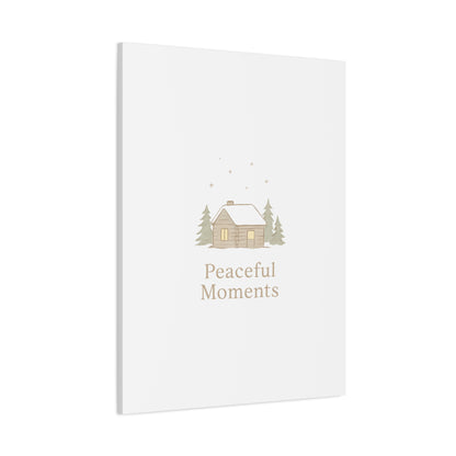 Peaceful Moments Cabin Canvas-Canvas-Haxberry-Printify