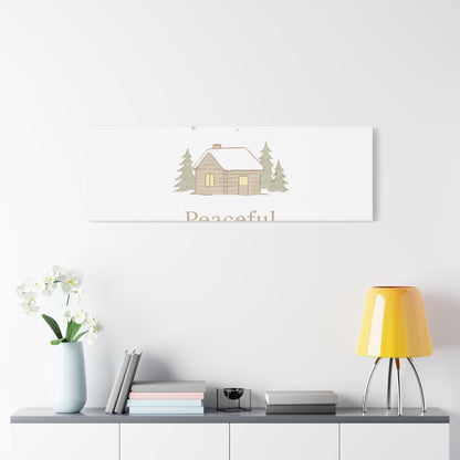 Peaceful Moments Cabin Canvas-Canvas-Haxberry-Printify