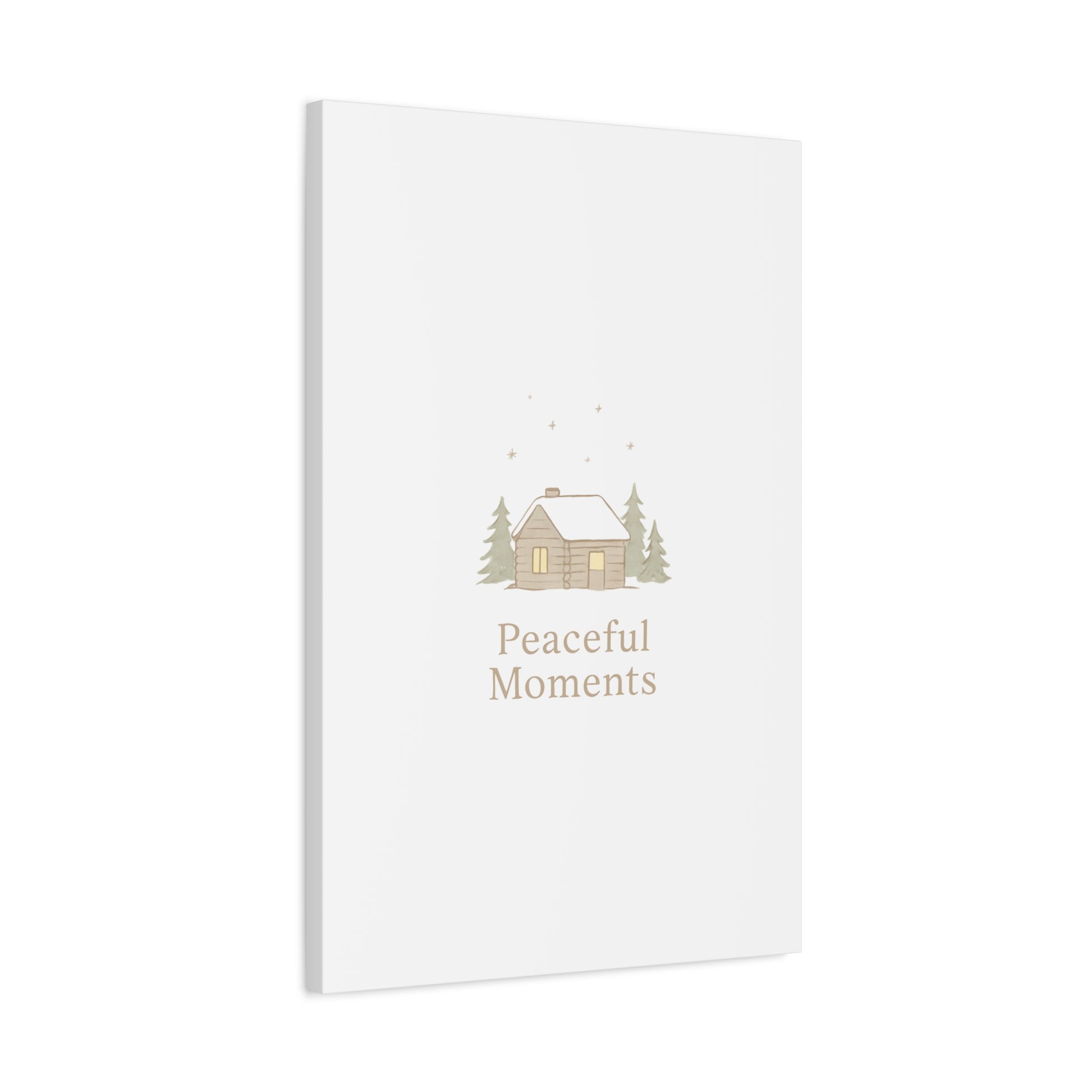 Peaceful Moments Cabin Canvas-Canvas-Haxberry-Printify
