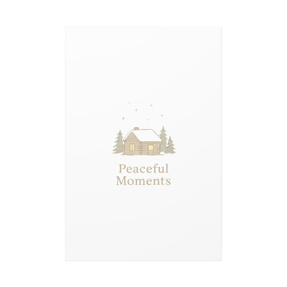 Peaceful Moments Cabin Canvas-Canvas-Haxberry-Printify