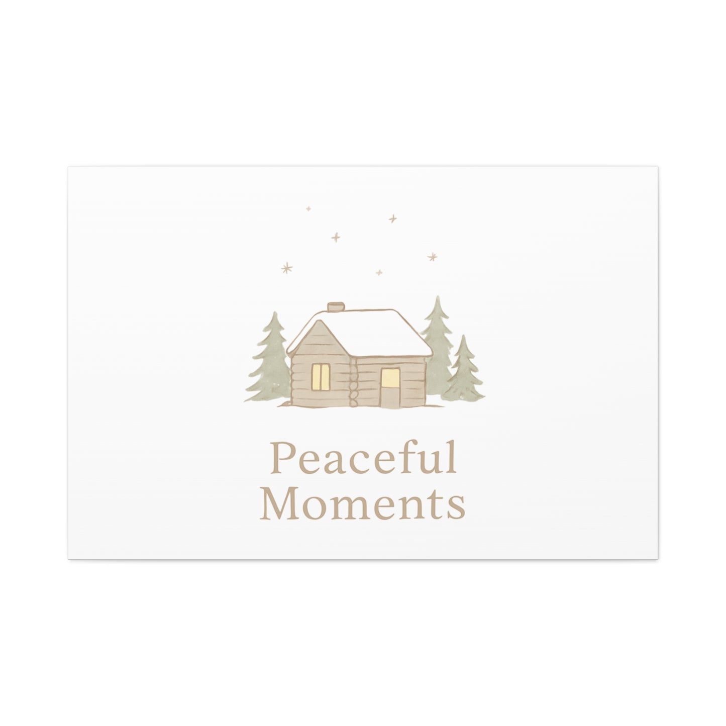 Peaceful Moments Cabin Canvas-Canvas-Haxberry-Printify