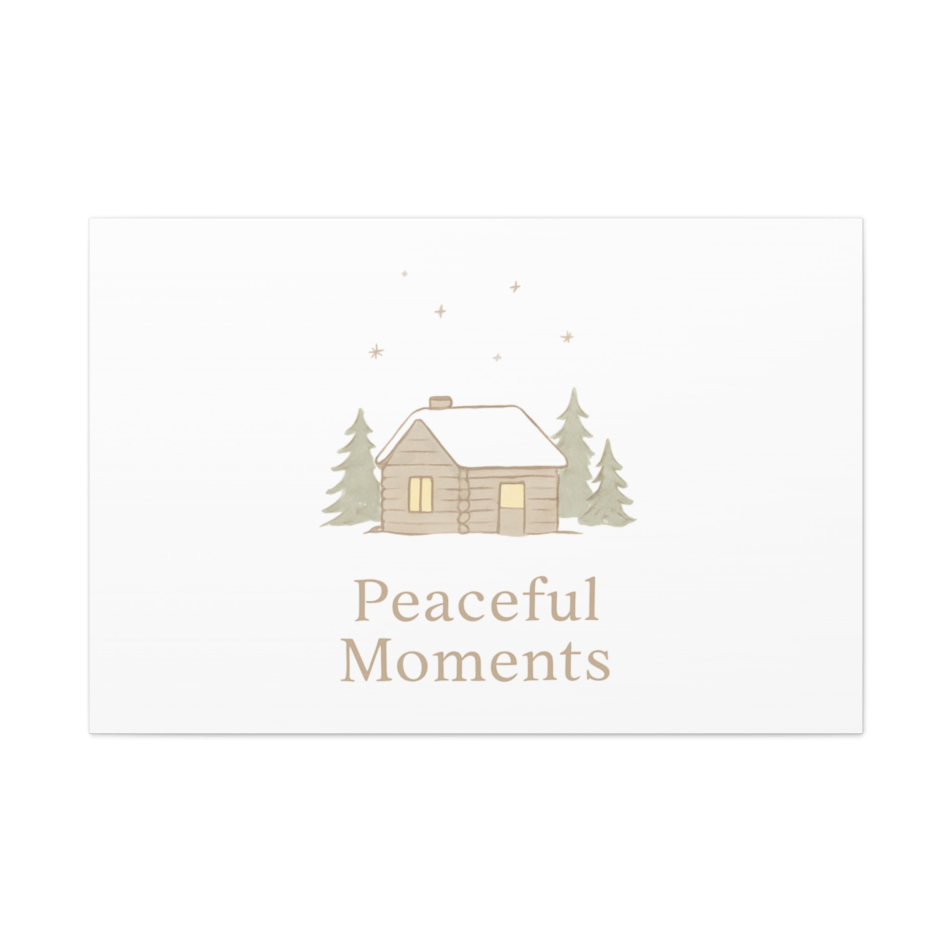 Peaceful Moments Cabin Canvas-Canvas-Haxberry-Printify