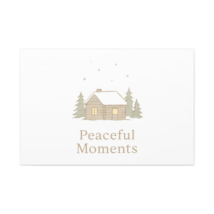 Peaceful Moments Cabin Canvas-Canvas-Haxberry-Printify