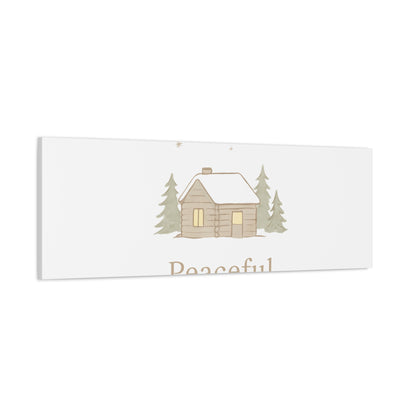 Peaceful Moments Cabin Canvas-Canvas-Haxberry-Printify