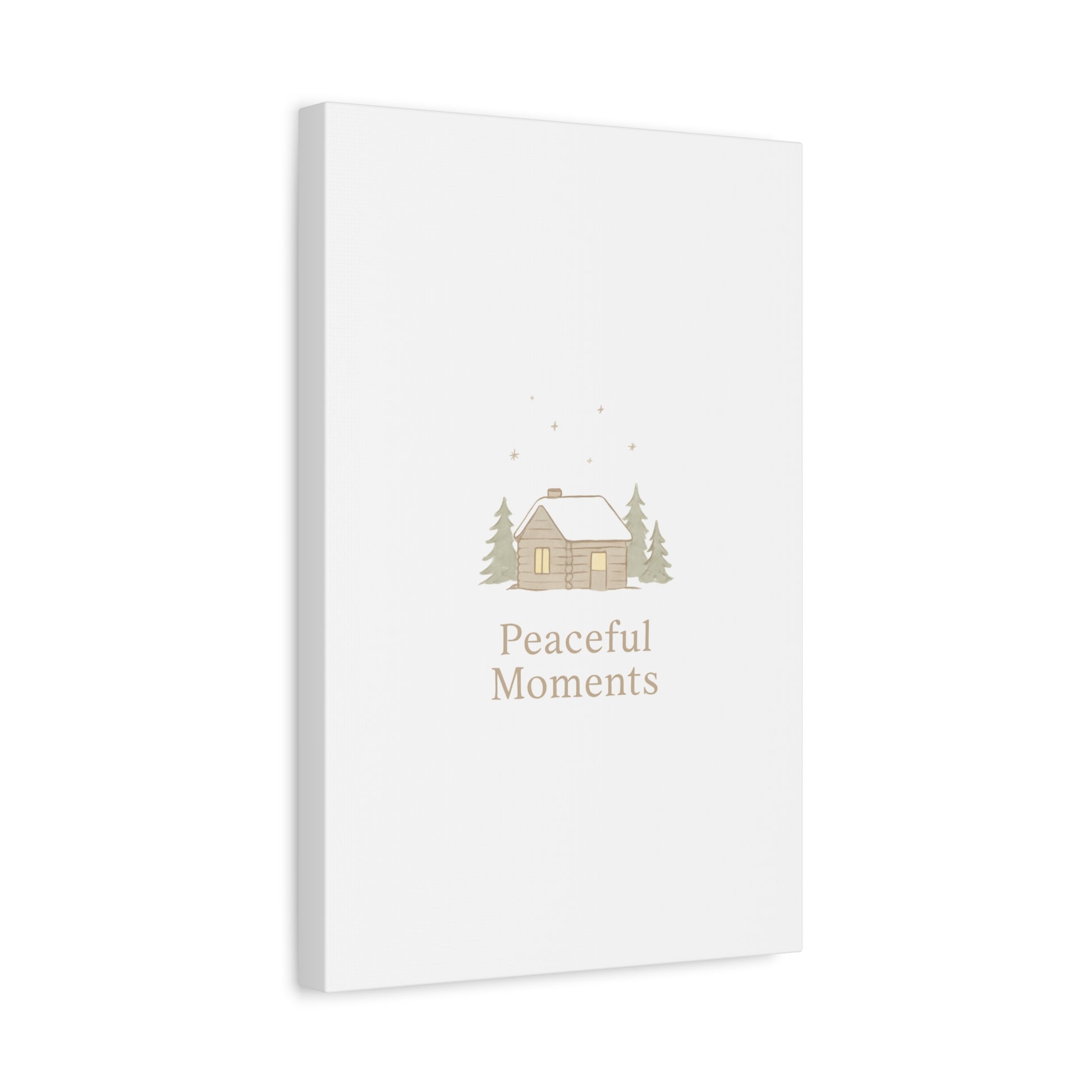 Peaceful Moments Cabin Canvas-Canvas-Haxberry-Printify