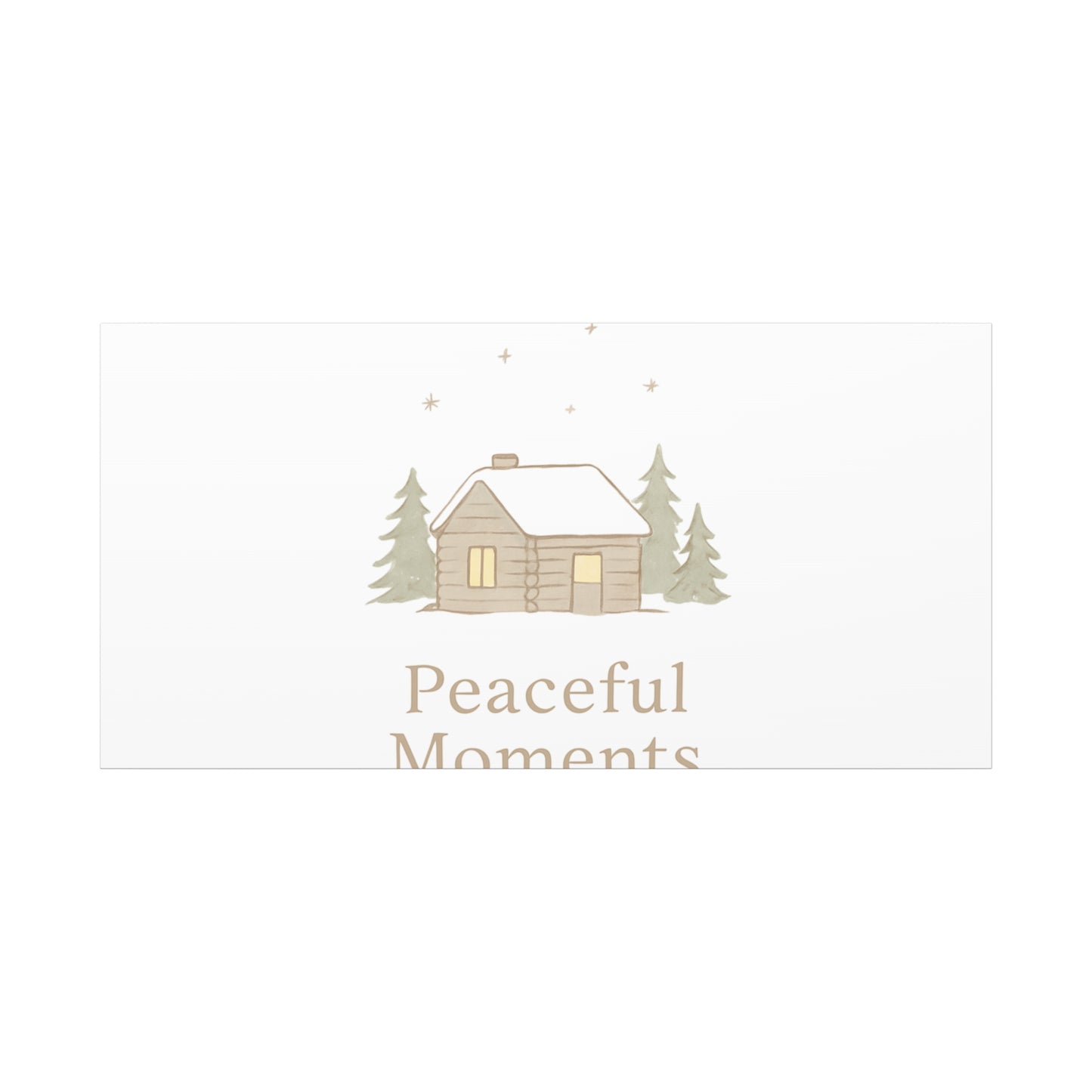 Peaceful Moments Cabin Canvas-Canvas-Haxberry-Printify