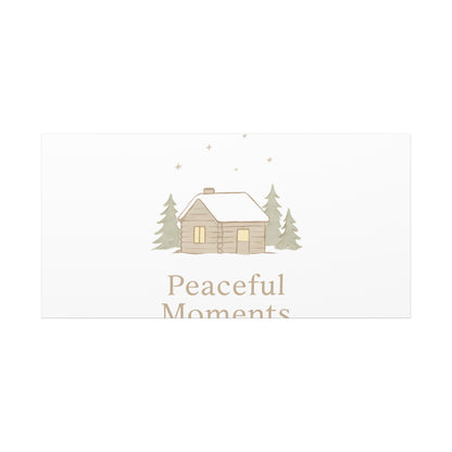 Peaceful Moments Cabin Canvas-Canvas-Haxberry-Printify
