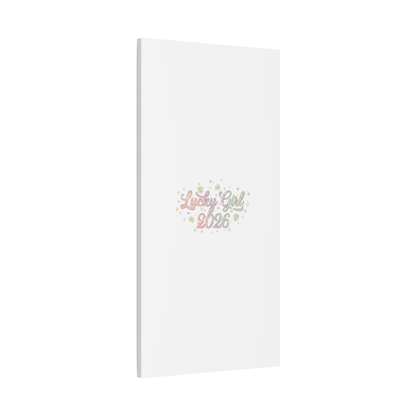 Lucky Girl 2026 Canvas | Manifest Luck, Lucky Charms Wall Art-Canvas-Haxberry-Printify