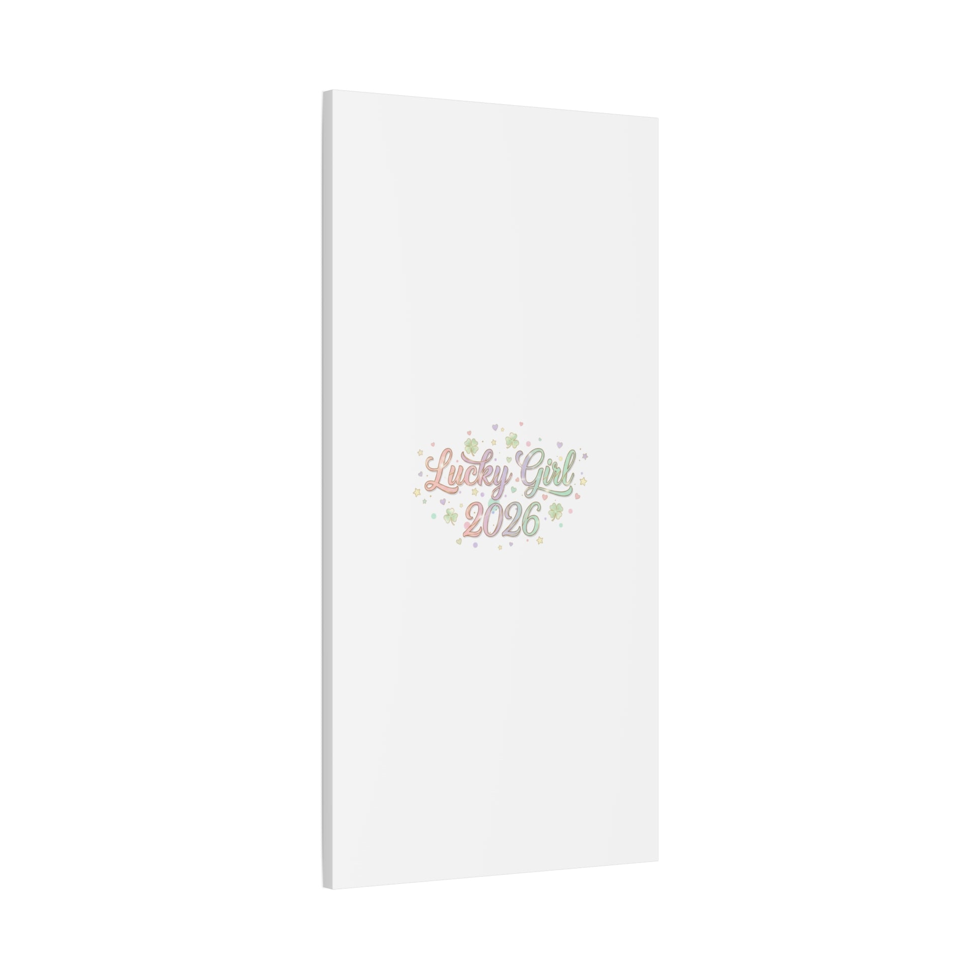 Lucky Girl 2026 Canvas | Manifest Luck, Lucky Charms Wall Art-Canvas-Haxberry-Printify