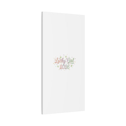 Lucky Girl 2026 Canvas | Manifest Luck, Lucky Charms Wall Art-Canvas-Haxberry-Printify