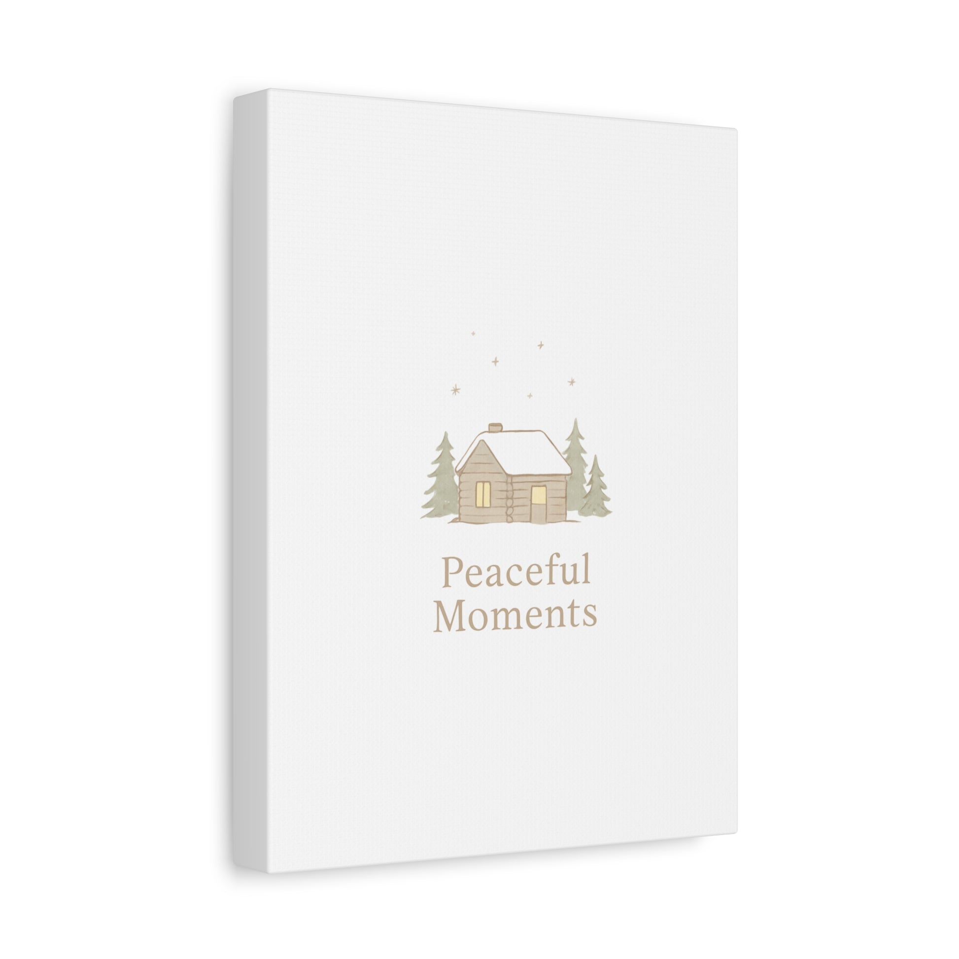 Peaceful Moments Cabin Canvas-Canvas-Haxberry-Printify