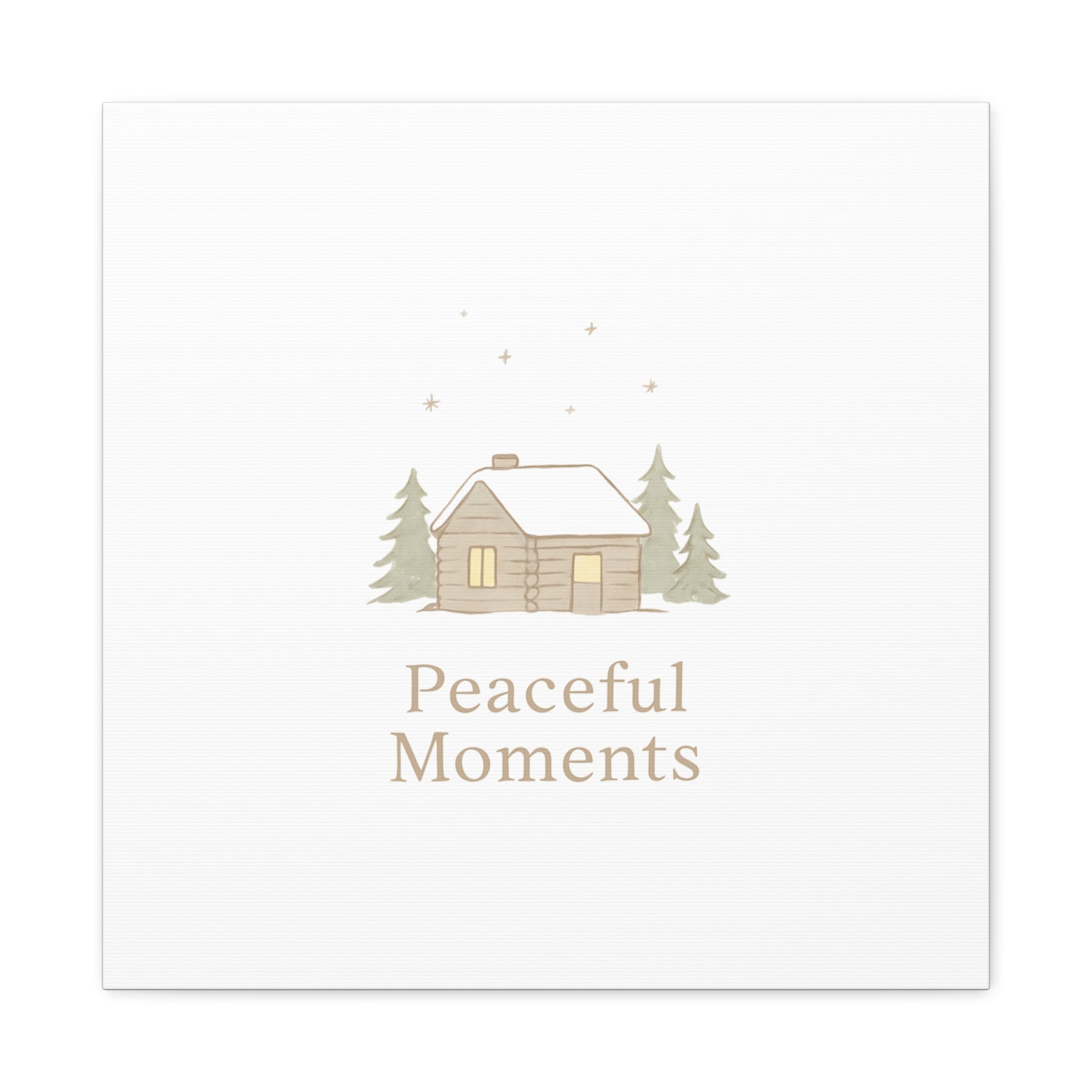 Peaceful Moments Cabin Canvas-Canvas-Haxberry-Printify